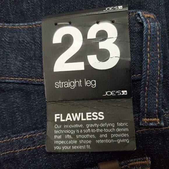 JOE'S JEANS - Flawless Straight Leg Dark Wash denim 23 - Picture 4 of 5